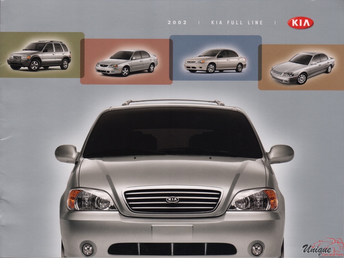 2002 Kia Model Linup Full-Line Brochure